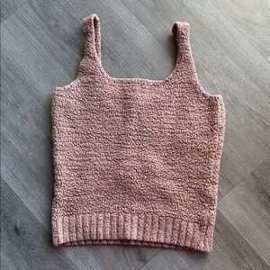 SKIMS Textured Mauve Tank Top